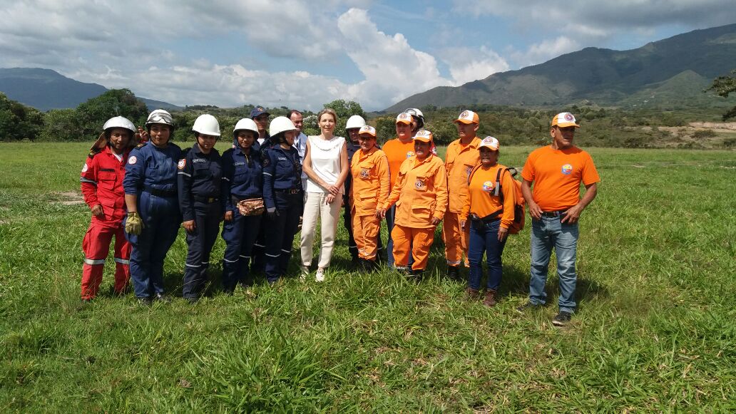 Defensa Civil Colombiana apoya la visita de la primera dama de la Nación